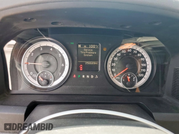 2014 Ram 1500 Tradesman with VIN 1C6RR6FG5ES377088, listed as a Copart auction lot 61444235 with 256,689 mi miles and Salvage title. Bid and sale history available at DreamBid. Image 9.