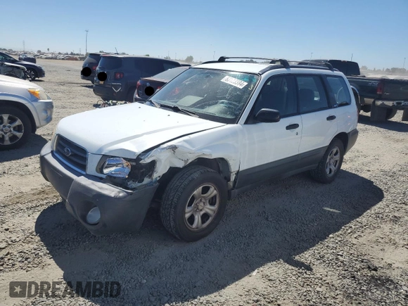 2003 Subaru Forester X with VIN JF1SG63653H739190, listed as a Copart auction lot 63123384 with 156,162 mi miles and Salvage Title. Bid and sale history available at carsss.com. Image 1.