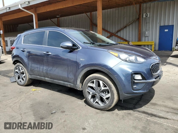 2020 Kia Sportage EX with VIN KNDPNCAC4L7762592, listed as a Copart auction lot 54369225 with 95,998 mi miles and Salvage title. Bid and sale history available at DreamBid. Image 4.