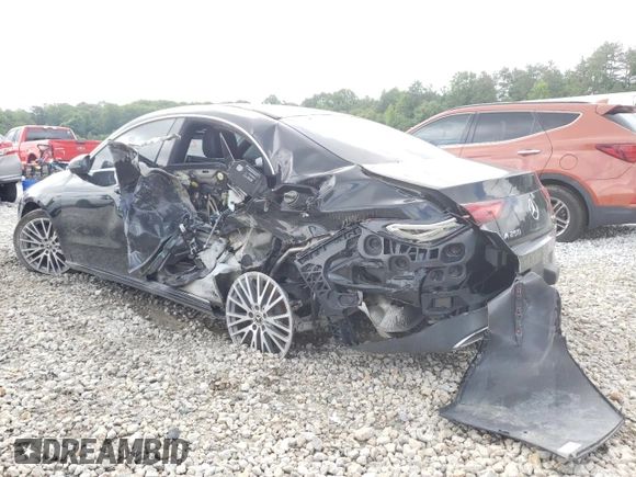 2021 Mercedes-Benz CLA 250 with VIN W1K5J4HBXMN162006, listed as a Copart auction lot 61375055 with 21,485 mi miles and Clean title. Bid and sale history available at DreamBid. Image 2.