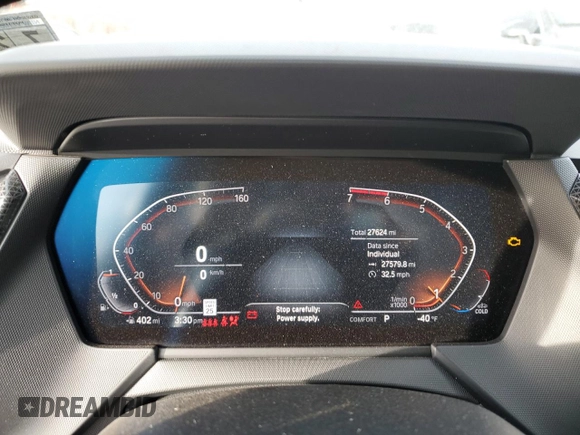 2023 BMW 2 Series 228i xDrive with VIN WBA73AK06P7M83274, listed as a Copart auction lot 82286654 with 27,624 mi miles and Salvage Title. Bid and sale history available at carsss.com. Image 9.