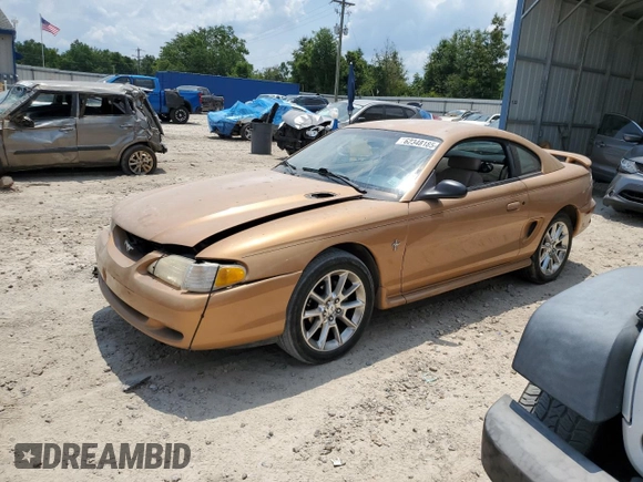1997 Ford Mustang with VIN 1FALP4047VF152855, listed as a Copart auction lot 62348185 with 40,797 mi miles and Non repairable. Bid and sale history available at DreamBid. Image 1.
