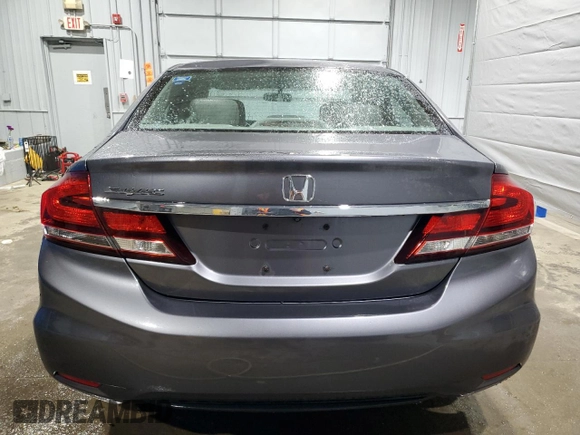 2015 Honda Civic Sedan LX with VIN 19XFB2F59FE036367, listed as a Copart auction lot 47978985 with 63,677 mi miles and Salvage Title. Bid and sale history available at carsss.com. Image 6.