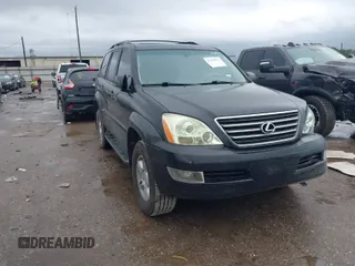 2005 Lexus GX 470 with VIN JTJBT20X150084634, listed as a IAAI auction lot 41461071 with 180,387 mi miles. Bid and sale history available at carsss.com. Image 1.