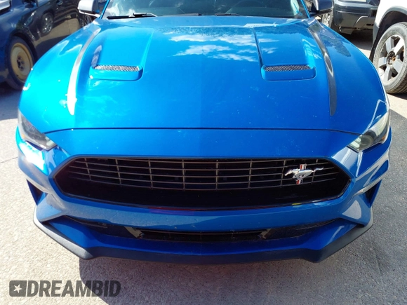 2021 Ford Mustang EcoBoost with VIN 1FA6P8TD9M5128237, listed as a IAAI auction lot 42103583 with 39,383 mi miles. Bid and sale history available at carsss.com. Image 12.