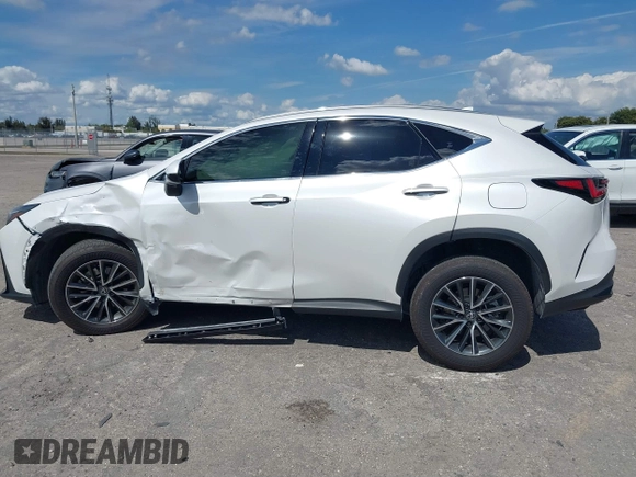 2024 Lexus NX 250 with VIN JTJADCAZ7R5022145, listed as a IAAI auction lot 41688698 with 5,699 mi miles and . Bid and sale history available at DreamBid. Image 14.
