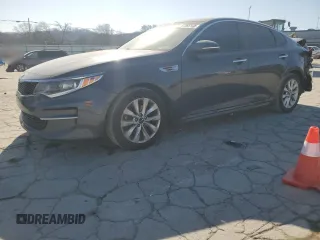 2017 Kia Optima LX with VIN 5XXGT4L37HG141435, listed as a Copart auction lot 47066185 with 216,999 mi miles and Salvage title. Bid and sale history available at DreamBid. Image 1.