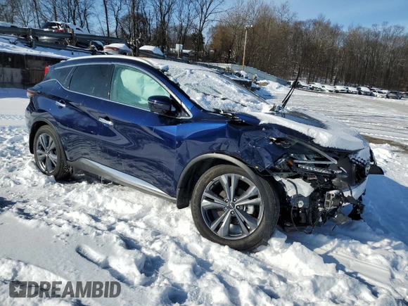 2023 Nissan Murano Platinum z VIN 5N1AZ2DSXPC109457, wystawiony jako Copart lot #89325045 z przebiegiem 7 685 mil mil oraz Szkoda całkowita • Salvage title. Historia ofert i sprzedaży dostępna na DreamBid. Obrazek 4.