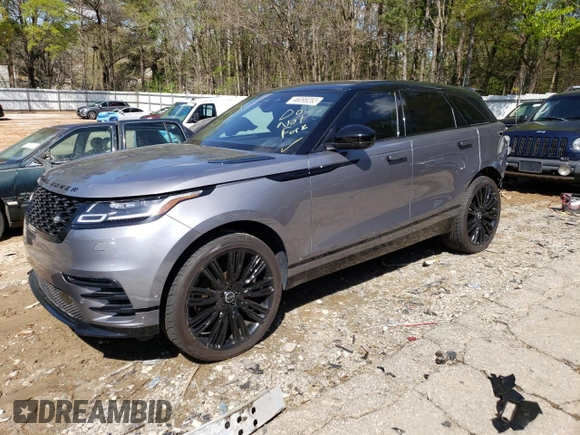 2021 Land Rover Range Rover Velar R-Dynamic S with VIN SALYT2EX5MA323352, listed as a Copart auction lot 46099283 with 14,030 mi miles. Bid and sale history available at carsss.com. Image 1.