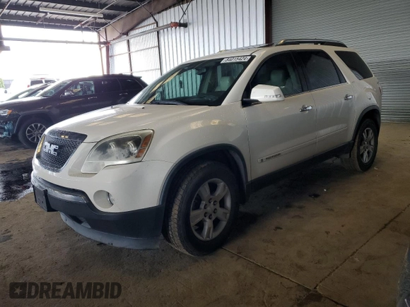 2007 GMC Acadia SLT z VIN 1GKER33737J104853, wystawiony jako Copart lot #84015424 z przebiegiem 155 701 mil mil oraz Szkoda całkowita • Salvage title. Historia ofert i sprzedaży dostępna na DreamBid. Obrazek 1.