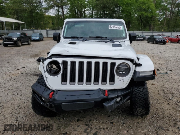 2018 Jeep Wrangler Unlimited Rubicon with VIN 1C4HJXFG2JW244664, listed as a Copart auction lot 52987455 with 40,463 mi miles and Salvage title. Bid and sale history available at DreamBid. Image 5.