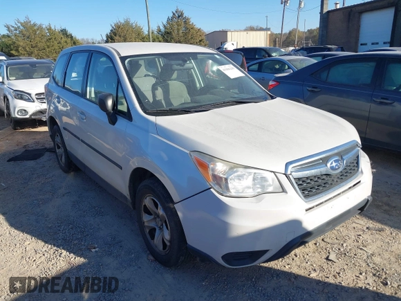 2014 Subaru Forester 2.5i with VIN JF2SJAAC4EG414600, listed as a IAAI auction lot 41006289 with 128,611 mi miles. Bid and sale history available at carsss.com. Image 1.
