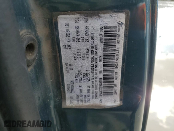 1997 Dodge Dakota with VIN 1B7GL23X8VS156809, listed as a Copart auction lot 43362585 with 146,015 mi miles and Salvage Title. Bid and sale history available at carsss.com. Image 12.