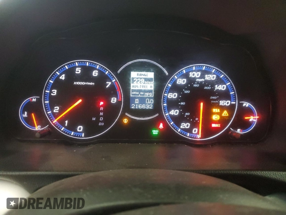 2008 Acura TSX Nav with VIN JH4CL96978C004926, listed as a Copart auction lot 48748045 with 216,632 mi miles and Salvage Title. Bid and sale history available at carsss.com. Image 9.