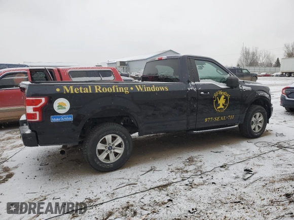 2019 Ford F-150 XL with VIN 1FTMF1E50KKC81427, listed as a Copart auction lot 41567105 with Not provided miles and Salvage title. Bid and sale history available at DreamBid. Image 3.