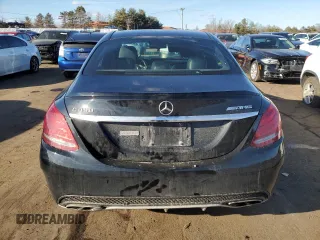 2016 Mercedes-Benz C 450 AMG with VIN 55SWF6EB8GU142712, listed as a Copart auction lot 47525155 with 118,110 mi miles and Salvage Title. Bid and sale history available at carsss.com. Image 6.