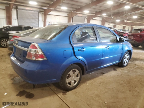 2010 Chevrolet Aveo LT w/1LT with VIN KL1TD5DE9AB083364, listed as a Copart auction lot 50867345 with 100,075 mi miles and Salvage Title. Bid and sale history available at carsss.com. Image 3.