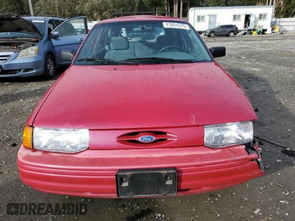 1995 Ford Escort z VIN 3FASP15J5SR137892, wystawiony jako Copart lot #43824375 z przebiegiem 165 408 mil mil oraz Szkoda całkowita • Salvage title. Historia ofert i sprzedaży dostępna na DreamBid. Obrazek 5.