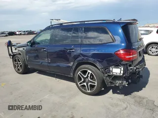 2018 Mercedes-Benz GLS 550 with VIN 4JGDF7DEXJB076566, listed as a Copart auction lot 68978794 with 59,937 mi miles and Salvage Title. Bid and sale history available at DreamBid. Image 2.