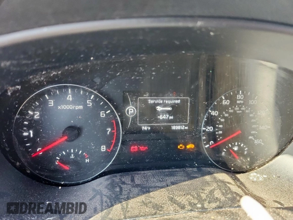 2017 Kia Sportage SX Turbo with VIN KNDPR3A68H7264742, listed as a Copart auction lot 61064405 with 189,812 mi miles and Clean title. Bid and sale history available at DreamBid. Image 9.