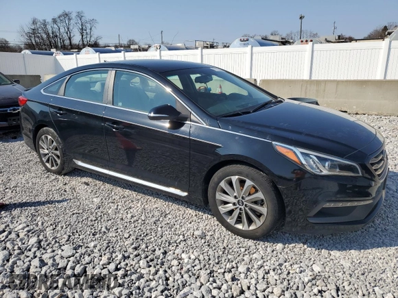 2015 Hyundai Sonata Sport with VIN 5NPE34AF9FH093247, listed as a Copart auction lot 47123355 with 106,105 mi miles and Clean title. Bid and sale history available at DreamBid. Image 4.