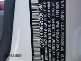 2017 Porsche Macan S z VIN WP1AB2A55HLB13973, wystawiony jako Copart lot #55531895 z przebiegiem 66 285 mil mil oraz Szkoda całkowita • Salvage title. Historia ofert i sprzedaży dostępna na DreamBid. Obrazek 13.