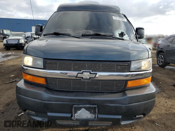 2014 GMC Savana Cargo Van Upfitter with VIN 1GDS7DC47E1140585, listed as a Copart auction lot 43128385 with 113,312 mi miles and Clean Title. Bid and sale history available at carsss.com. Image 5.