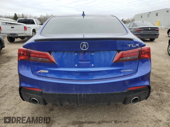 2019 Acura TLX w/A-Spec Pkg with VIN 19UUB3F65KA800333, listed as a Copart auction lot 50603685 with 76,762 mi miles and Clean title. Bid and sale history available at DreamBid. Image 6.