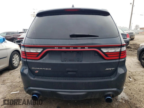 2018 Dodge Durango SRT with VIN 1C4SDJGJ5JC370104, listed as a Copart auction lot 38509634 with 58,652 mi miles and Clean Title. Bid and sale history available at DreamBid. Image 6.