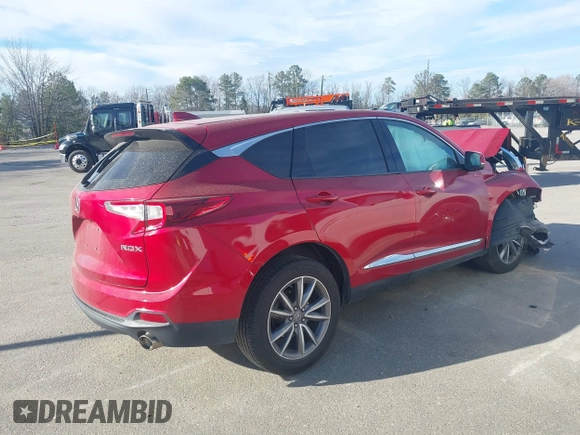 2019 Acura RDX Technology with VIN 5J8TC1H51KL025454, listed as a IAAI auction lot 41671946 with 91,017 mi miles and . Bid and sale history available at DreamBid. Image 4.