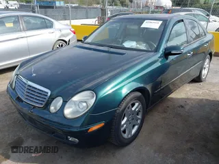 2003 Mercedes-Benz E-Class 3.2L with VIN WDBUF65J23X111728, listed as a IAAI auction lot 41965931 with 85,524 mi miles. Bid and sale history available at carsss.com. Image 2.