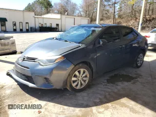 2016 Toyota Corolla L with VIN 2T1BURHE7GC624671, listed as a Copart auction lot 47805995 with 103,207 mi miles and Salvage title. Bid and sale history available at DreamBid. Image 1.
