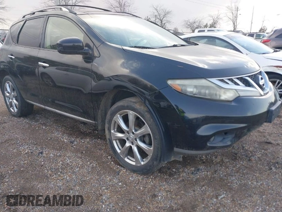 2013 Nissan Murano SV with VIN JN8AZ1MW3DW312500, listed as a IAAI auction lot 41471491 with 191,301 mi miles. Bid and sale history available at carsss.com. Image 1.