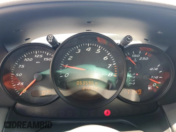 2003 Porsche Boxster with VIN WP0CA29803U623260, listed as a Copart auction lot 54511835 with 53,596 mi miles and Salvage title. Bid and sale history available at DreamBid. Image 9.