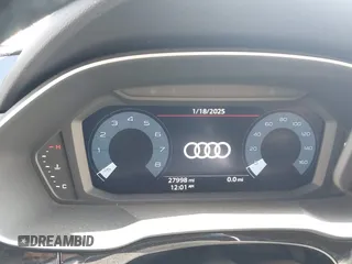 2021 Audi Q3 S line Premium with VIN WA1DECF39M1143545, listed as a IAAI auction lot 41499725 with 27,998 mi miles. Bid and sale history available at carsss.com. Image 7.