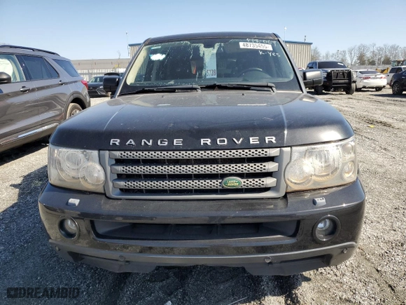 2008 Land Rover Range Rover Sport HSE with VIN SALSF25468A173681, listed as a Copart auction lot 48739455 with 0 mi miles and Salvage Title. Bid and sale history available at carsss.com. Image 5.
