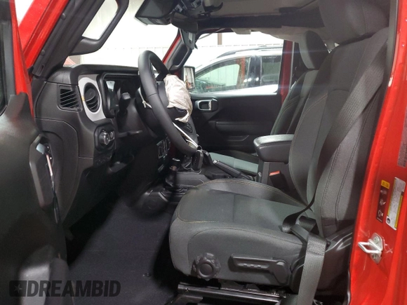 2024 Jeep Wrangler Sport S with VIN 1C4PJXDG5RW177357, listed as a Copart auction lot 52955605 with 8,382 mi miles and Salvage Title. Bid and sale history available at DreamBid. Image 7.