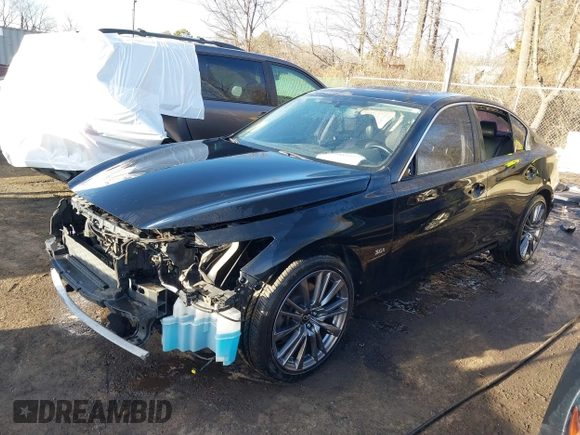 2018 Infiniti Q50 3.0t SPORT with VIN JN1EV7AR4JM432732, listed as a IAAI auction lot 41405057 with 132,046 mi miles. Bid and sale history available at carsss.com. Image 18.