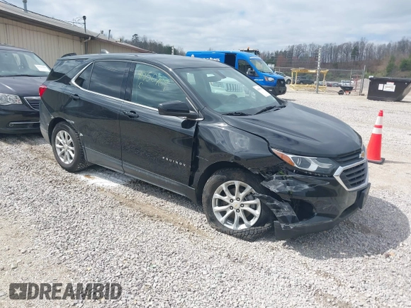 2019 Chevrolet Equinox LT with VIN 2GNAXUEV0K6286221, listed as a IAAI auction lot 41850709 with 124,363 mi miles and . Bid and sale history available at carsss.com. Image 1.