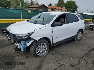 2024 Chevrolet Equinox LS with VIN 3GNAXSEG3RL137734, listed as a Copart auction lot 59764125 with 28,310 mi miles and Salvage title. Bid and sale history available at DreamBid. Image 1.