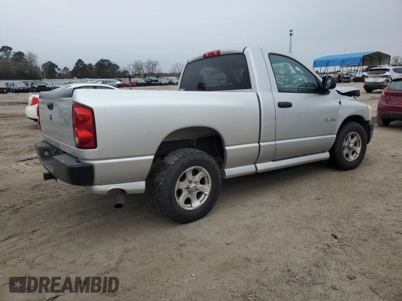 2008 Dodge 1500 ST with VIN 1D7HA16K88J236499, listed as a Copart auction lot 41834175 with 159,595 mi miles and Salvage Title. Bid and sale history available at DreamBid. Image 3.