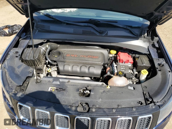 2020 Jeep Compass Latitude with VIN 3C4NJDBB6LT228908, listed as a Copart auction lot 59575014 with 55,618 mi miles and Salvage Title. Bid and sale history available at DreamBid. Image 12.