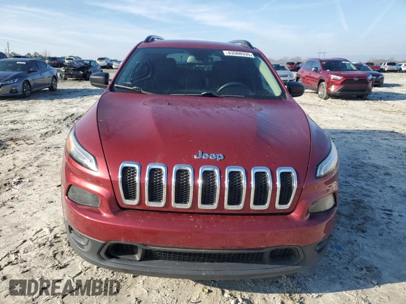 2017 Jeep Cherokee Sport z VIN 1C4PJLAS7HW650031, wystawiony jako Copart lot #43588935 z przebiegiem 110 090 mil mil oraz Szkoda całkowita • Salvage title. Historia ofert i sprzedaży dostępna na DreamBid. Obrazek 5.