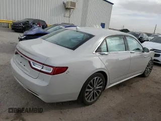 2020 Lincoln Continental Standard with VIN 1LN6L9VK5L5601259, listed as a Copart auction lot 87613025 with 50,186 mi miles and Salvage Title. Bid and sale history available at carsss.com. Image 3.