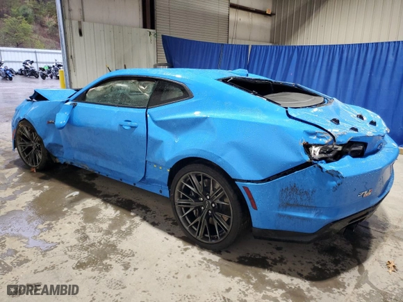 2022 Chevrolet Camaro ZL1 with VIN 1G1FK1R63N0133918, listed as a Copart auction lot 80301594 with 0 mi miles and Salvage Title. Bid and sale history available at carsss.com. Image 2.