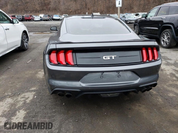 2022 Ford Mustang GT with VIN 1FA6P8CFXN5133790, listed as a Copart auction lot 42409463 with 3,572 mi miles. Bid and sale history available at carsss.com. Image 6.
