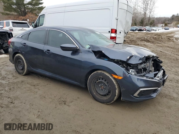 2019 Honda Civic Sedan LX with VIN 2HGFC2F63KH574911, listed as a Copart auction lot 46676525 with 72,942 mi miles and Salvage Title. Bid and sale history available at carsss.com. Image 4.