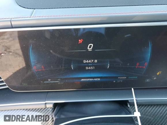 2024 Mercedes-Benz GLE 53 AMG with VIN 4JGFB6BBXRB115904, listed as a Copart auction lot 88603895 with 9,451 mi miles and Salvage title. Bid and sale history available at DreamBid. Image 9.