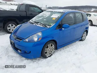 2007 Honda Fit Sport with VIN JHMGD37687S023604, listed as a IAAI auction lot 41310146 with 358,465 mi miles. Bid and sale history available at carsss.com. Image 2.