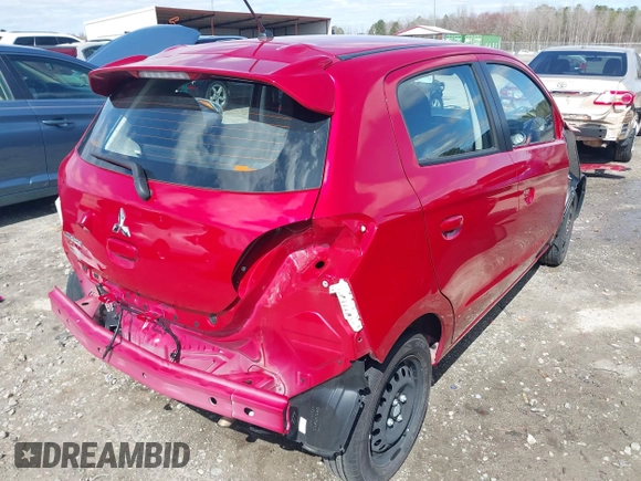 2024 Mitsubishi Mirage ES z VIN ML32AUHJ1RH004120, wystawiony jako IAAI lot #41741975 z przebiegiem 21 916 mil mil oraz . Historia ofert i sprzedaży dostępna na DreamBid. Obrazek 4.
